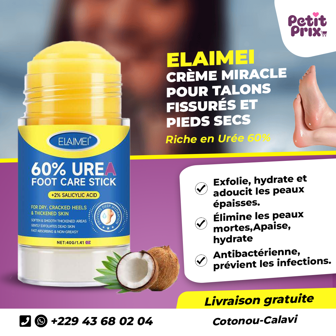 ELAIMEI – Crème pour les pieds à 60% d’urée